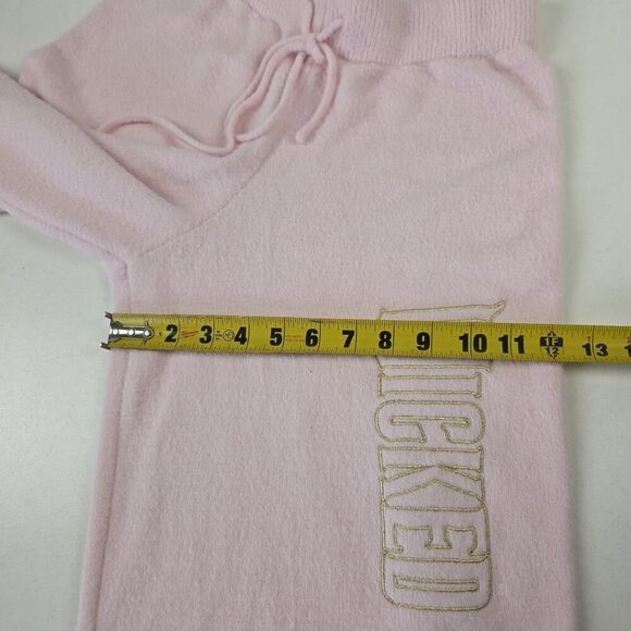 Paul Tazewell Light Pink Sweater Rib Bottom Flare Pants WICKED Oversized Sz 2XS - Picture 6 of 14